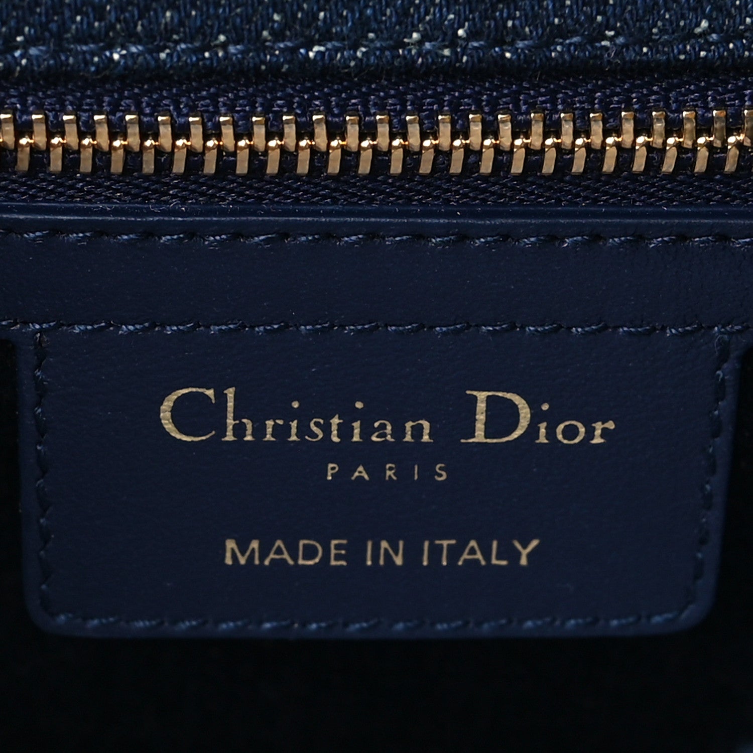 Christian Dior Denim Floral Cannage Small Caro Bag Blue 5 of 9