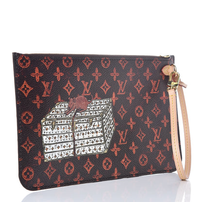 Louis Vuitton Catogram Neverfull MM GM Pochette Marron 3 of 7