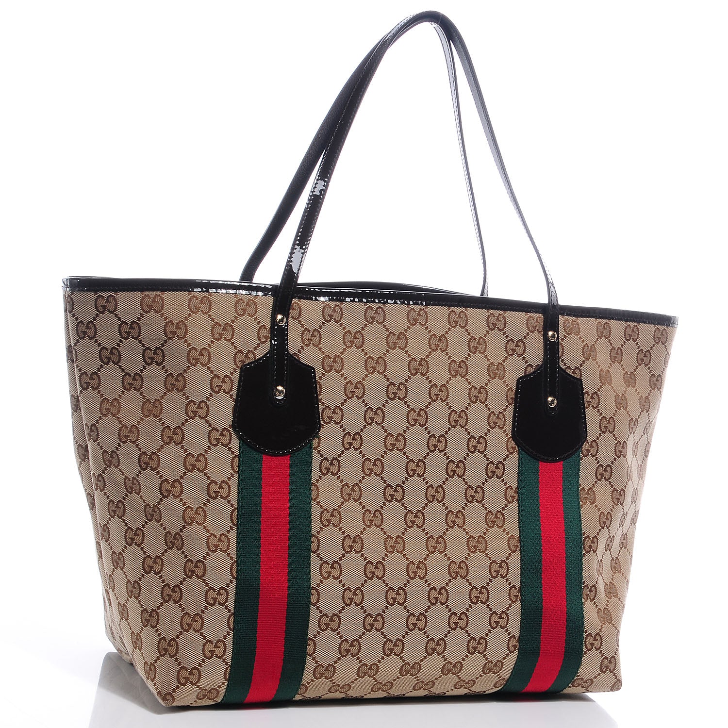 Gucci Monogram Web Large Jolie Tote Brown 3 of 9