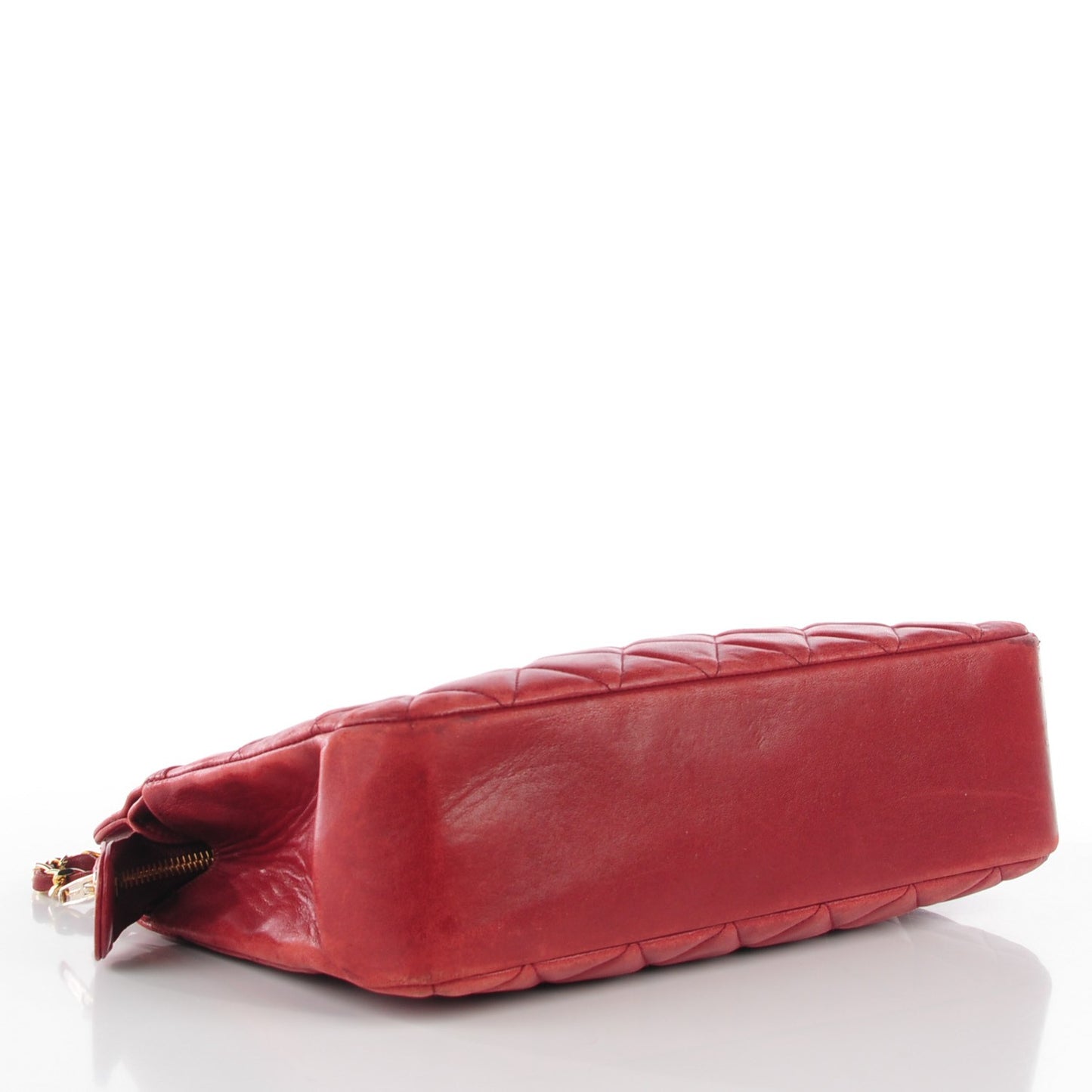 Lambskin Quilted Shoulder Bag Red