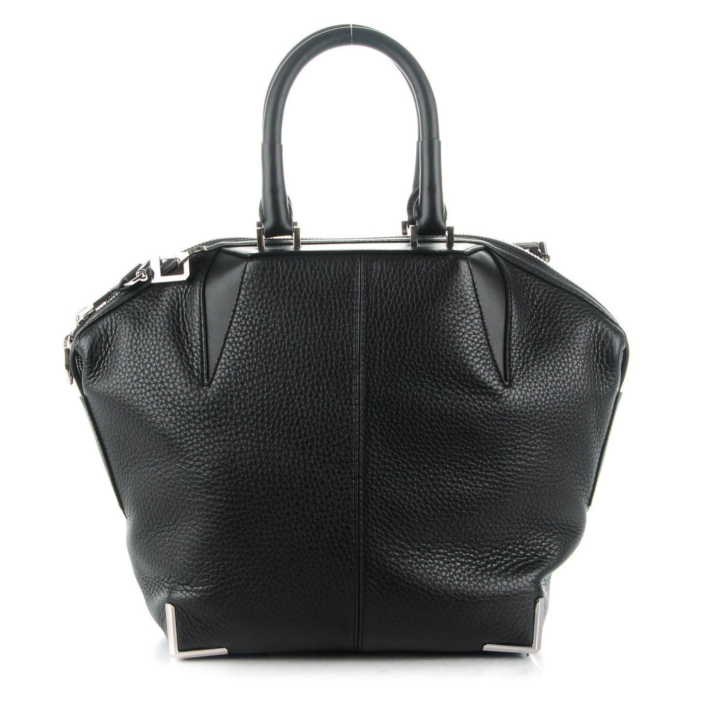 Pebbled Calfskin Small Emile Black