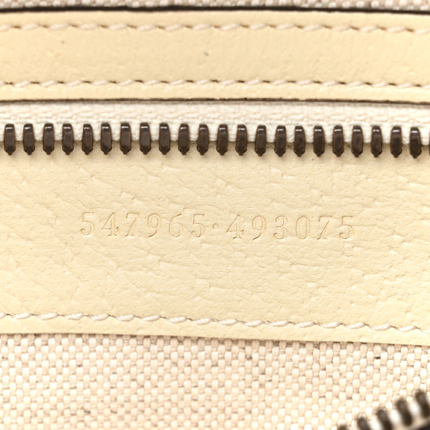 GG Supreme Monogram Textured Calfskin Web Small Ophidia Day Backpack Beige Ebony Mystic White