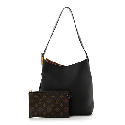 Louis Vuitton Grained Calfskin Low Key Hobo PM Black 3 of 11
