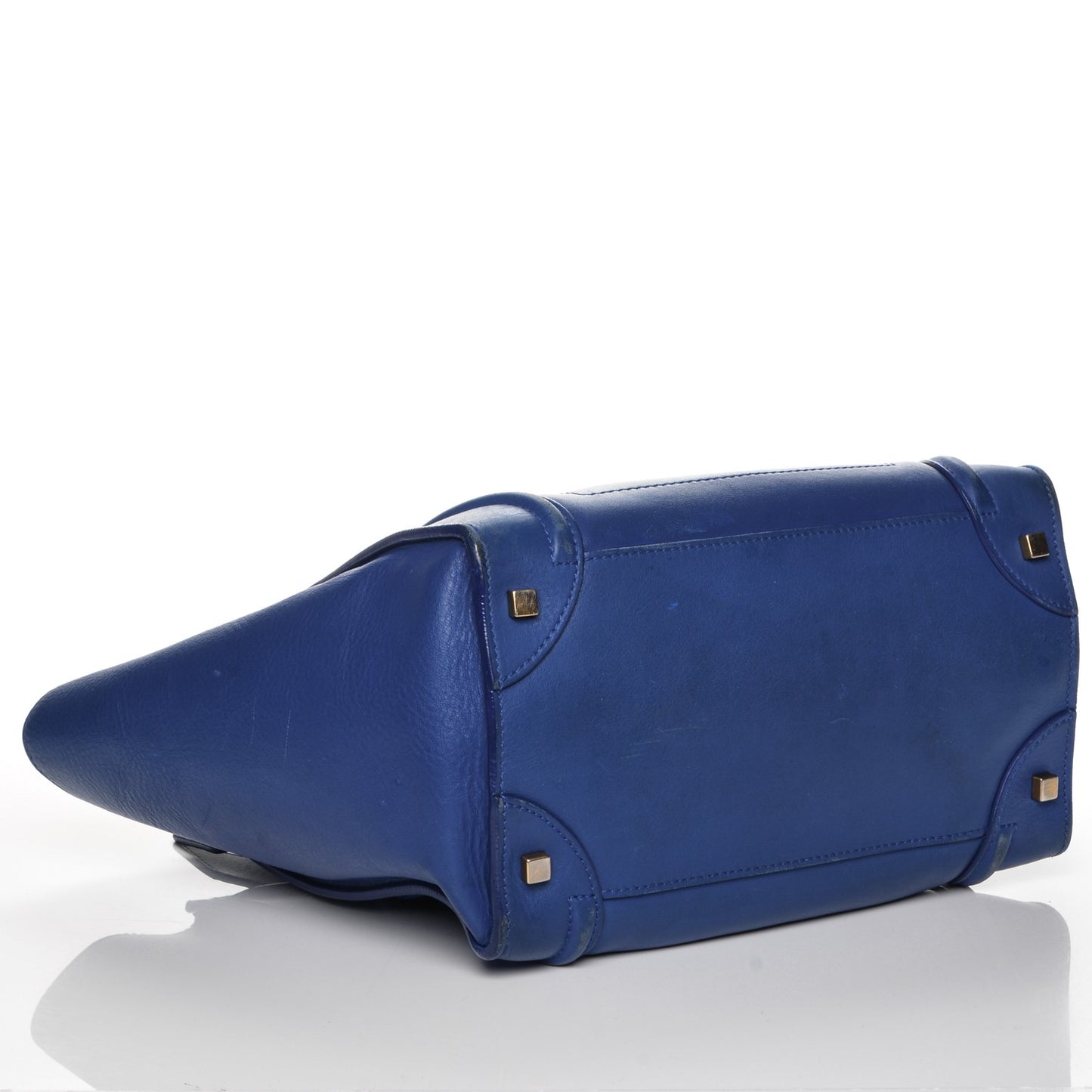 Smooth Calfskin Mini Luggage Electric Blue