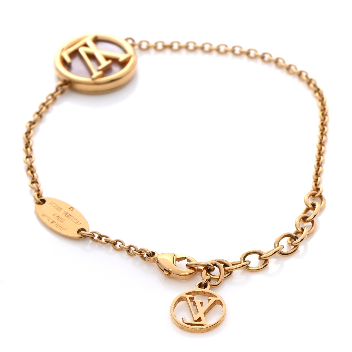 Gold L to V Pearlfection Bracelet