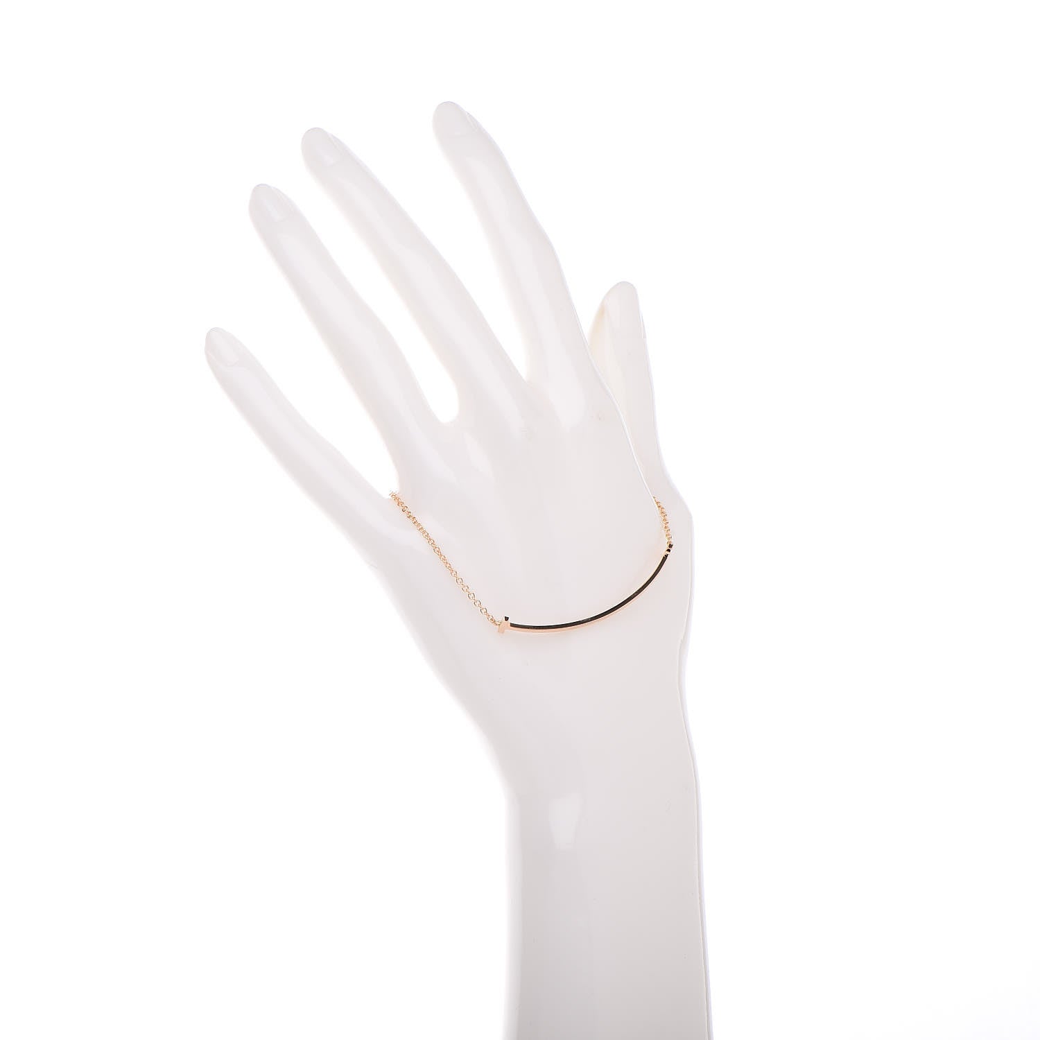 Tiffany 18K Rose Gold T Smile Bracelet 2 of 6