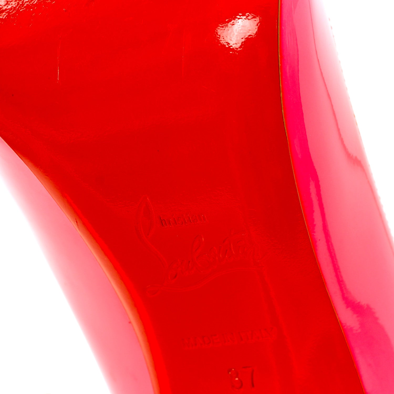 Christian Louboutin Patent So Kate 120 Pumps 37 Shocking Pink 8 of 8