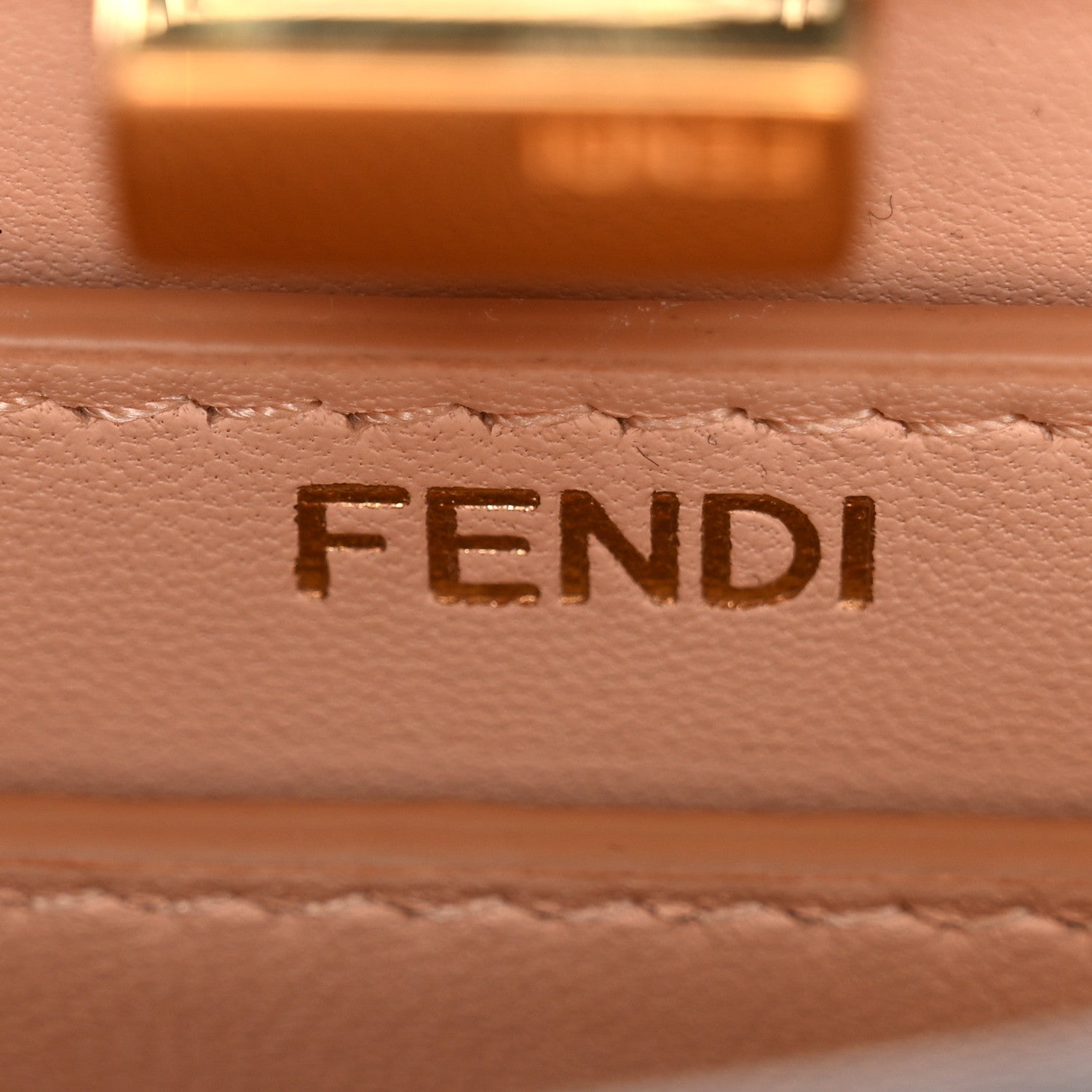 Fendi Shiny Nappa Plexiglass Petite Peekaboo I SEE U Satchel Light Rose 7 of 11