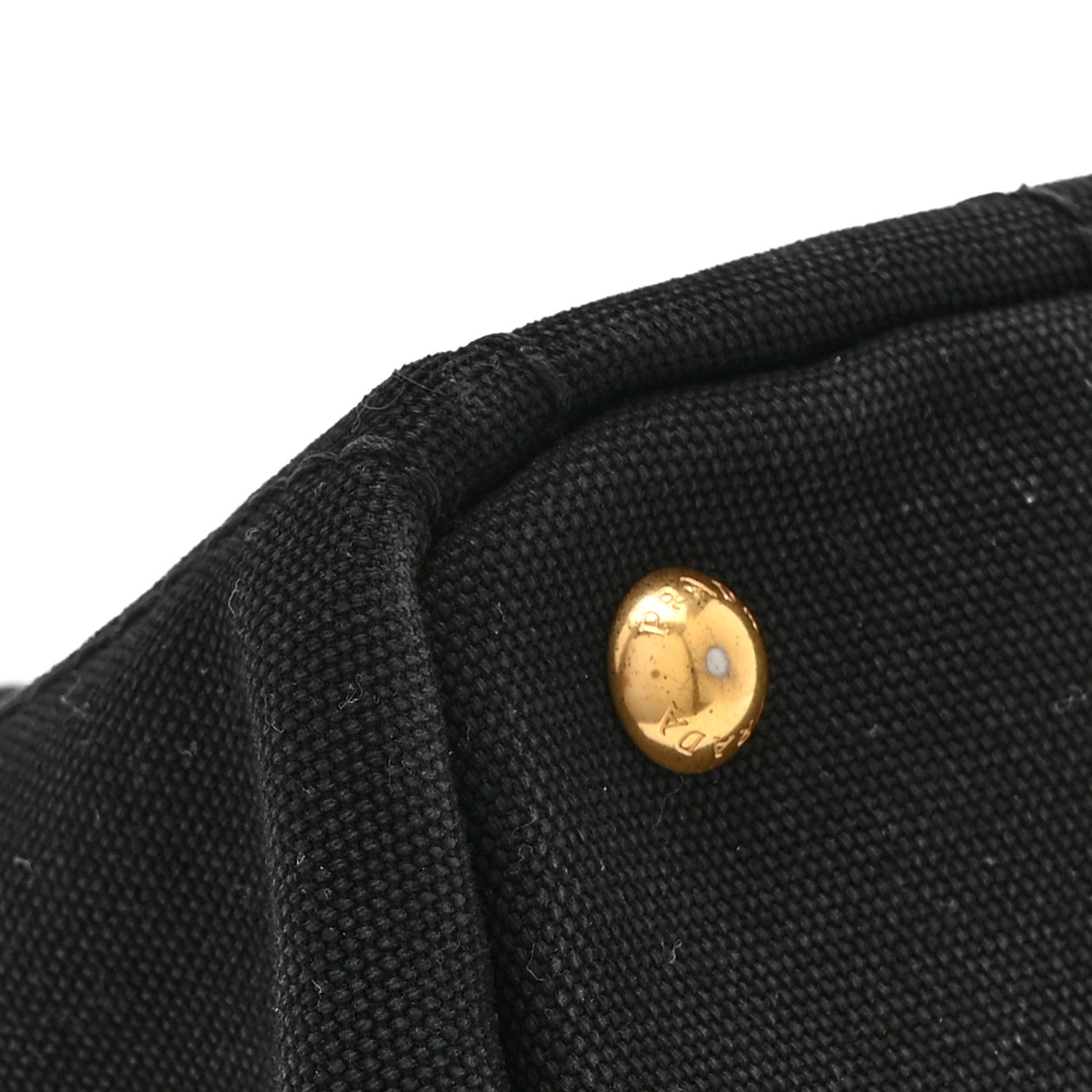 Prada Canapa Small Logo Tote Black Talco 14 of 15
