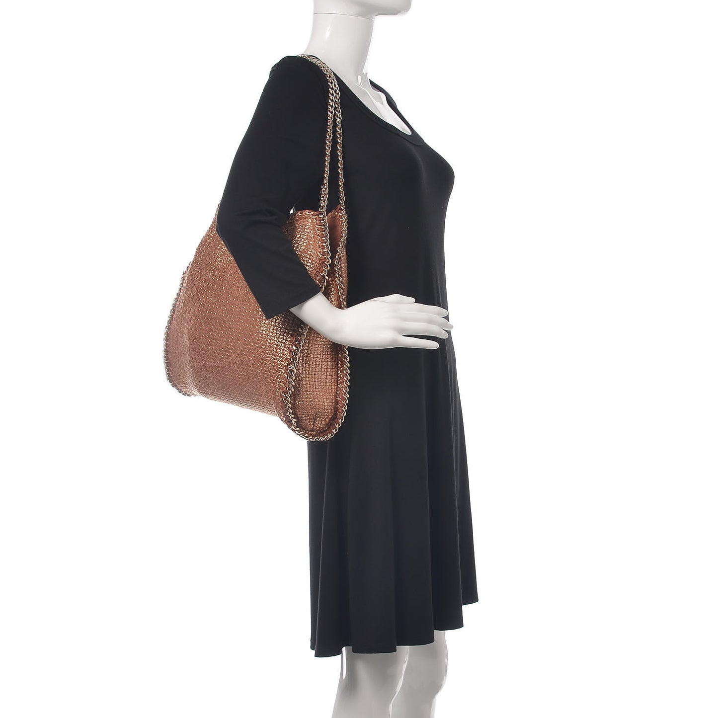 Metallic Tricot Small Falabella Tote
