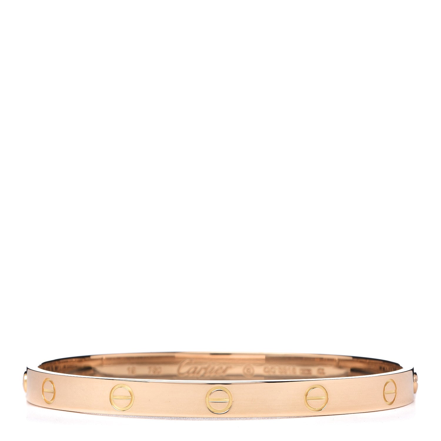 Cartier 18K Yellow Gold LOVE Bracelet 19 1 of 8