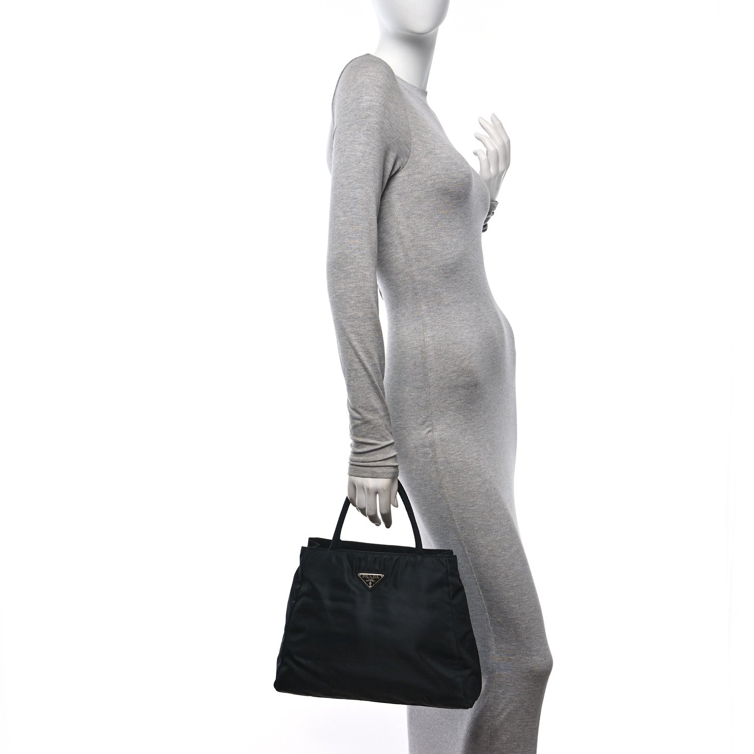 Prada Tessuto Nylon Tote Black 2 of 11