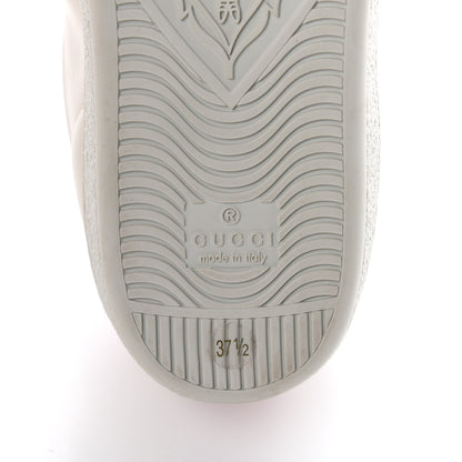 Gucci Calfskin Stripe Womens New Ace Sneakers 37.5 New Mystic White Ecru Red Flame 7 of 8