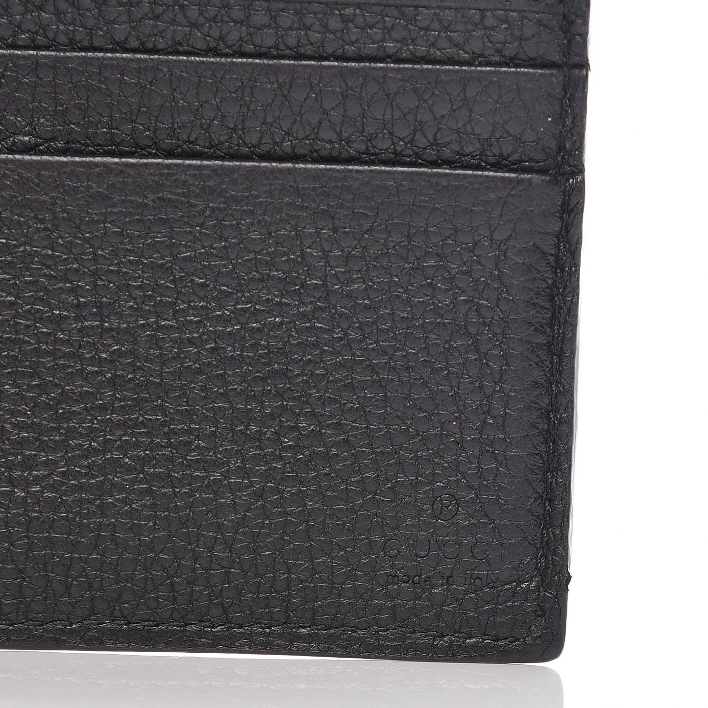 Cripto Calfskin Logo Bi-Fold Short Wallet Black Grege