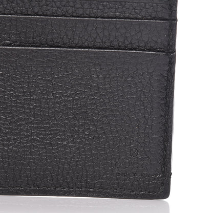 Gucci Cripto Calfskin Logo Bi-Fold Short Wallet Black Grege 6 of 12