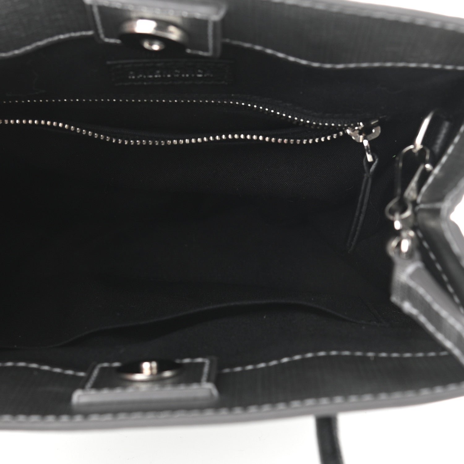 Balenciaga Calfskin Logo XXS Shopping Tote Gris Fossile 5 of 8