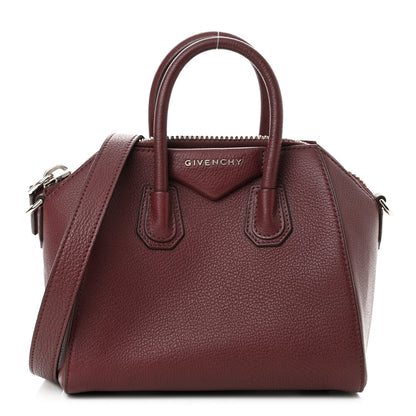 Givenchy Sugar Goatskin Mini Antigona Oxblood 1 of 10