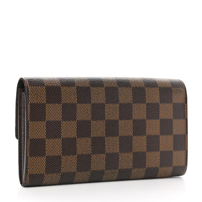 Louis Vuitton Damier Ebene Sarah Wallet 3 of 12