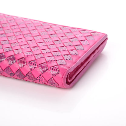 Bottega Veneta Nappa Ayers Intrecciato Clutch Wallet Pink 9 of 12