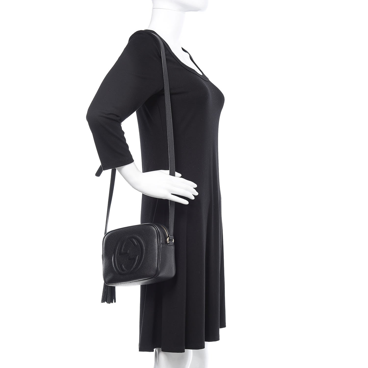 Gucci Pebbled Calfskin Small Soho Disco Bag Black 2 of 10