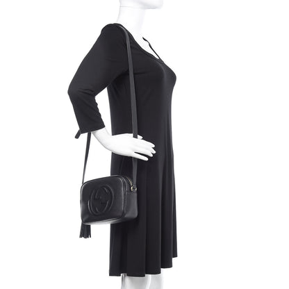 Gucci Pebbled Calfskin Small Soho Disco Bag Black 2 of 10