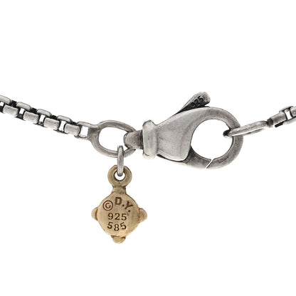 David Yurman Sterling Silver 14K Yellow Gold Shipwreck Coin Amulet Pendant Necklace 4 of 5