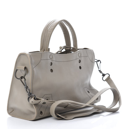 Balenciaga Veau Soyeux Perforated Blackout Hardware S City Gris Cendre 2 of 10