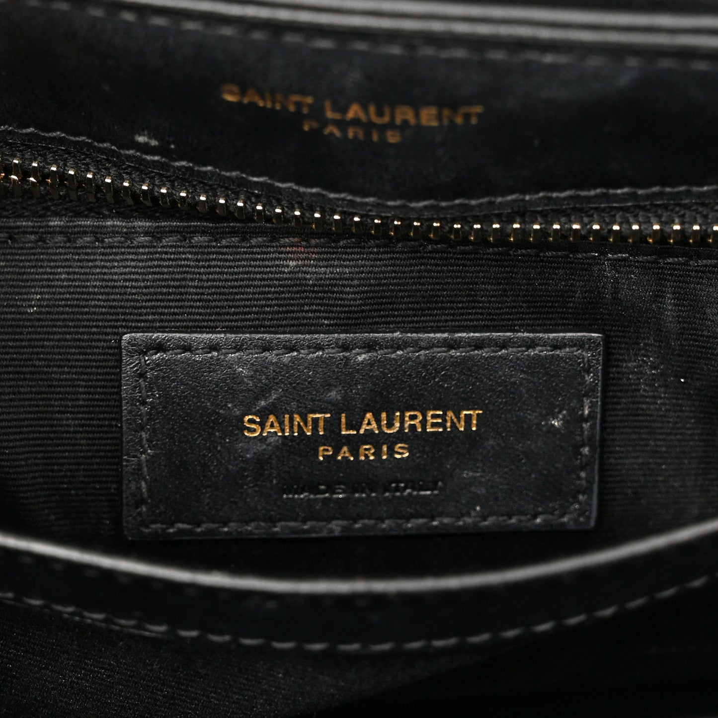 Calfskin Y Quilted Monogram Toy Loulou Crossbody Bag Black
