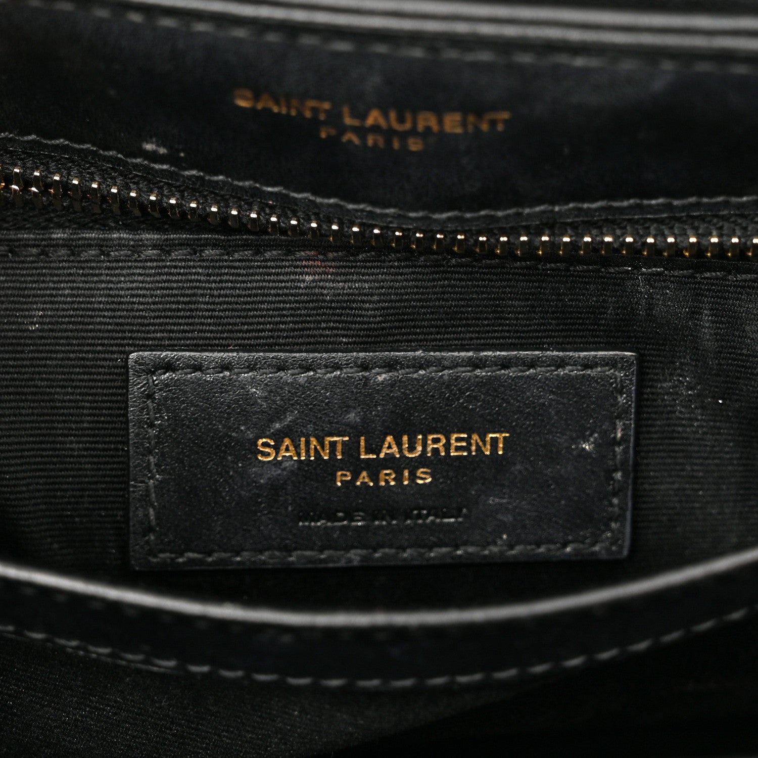 Saint Laurent Calfskin Y Quilted Monogram Toy Loulou Crossbody Bag Black 7 of 11