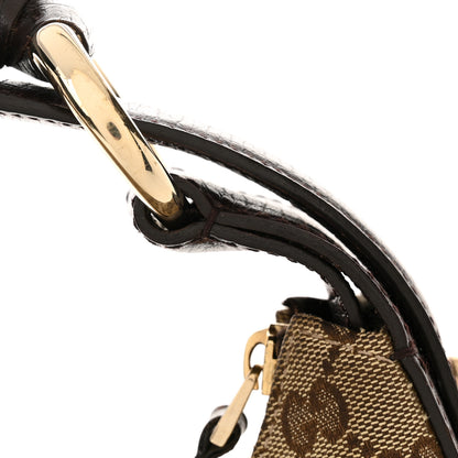 Gucci Monogram Medium Horsebit Chain Hobo Dark Brown 12 of 16
