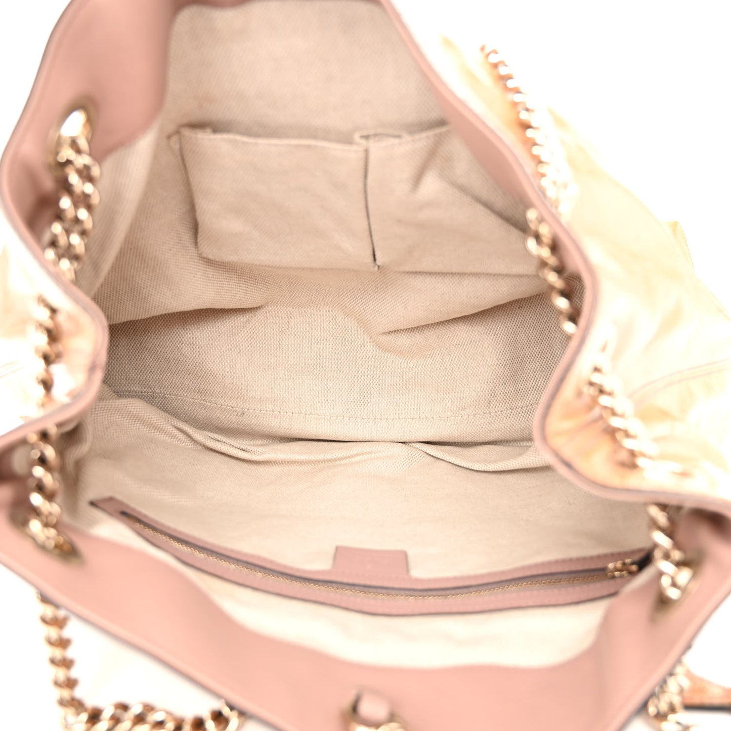 Vernice Naplack Medium Soho Chain Shoulder Bag Dark Cipria