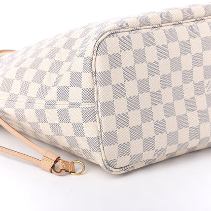 Louis Vuitton Damier Azur Neo Neverfull MM Rose Ballerine 6 of 12
