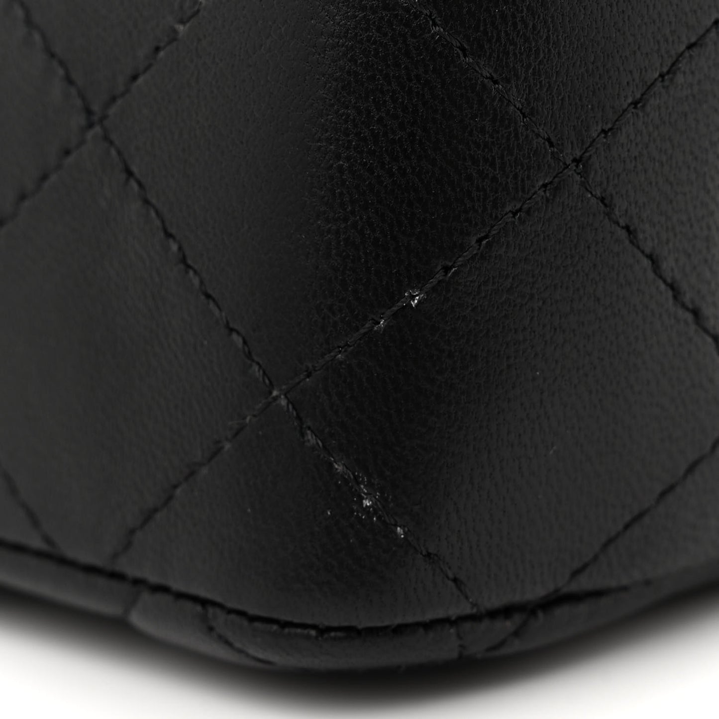 Lambskin Quilted Mini Rectangular Flap So Black