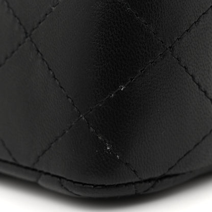 Chanel Lambskin Quilted Mini Rectangular Flap So Black 11 of 12