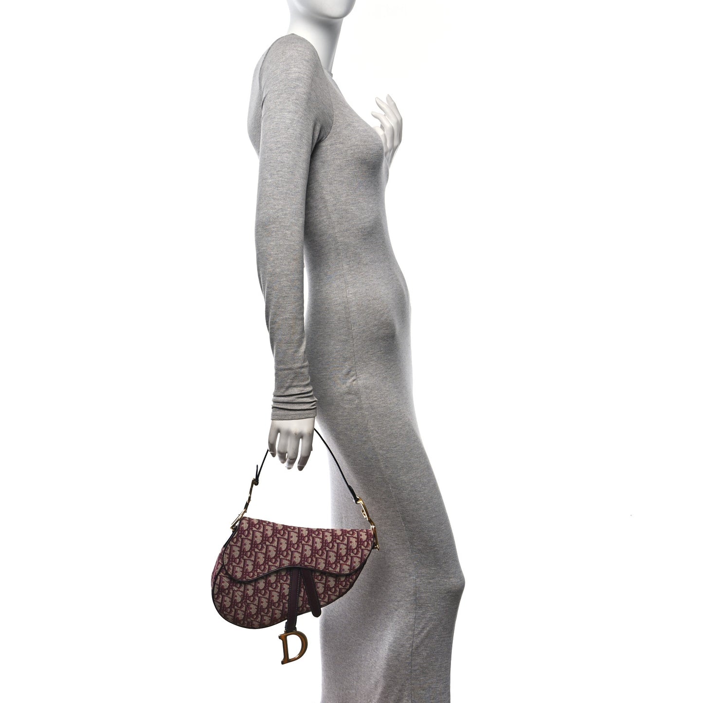 Oblique Saddle Bag Burgundy