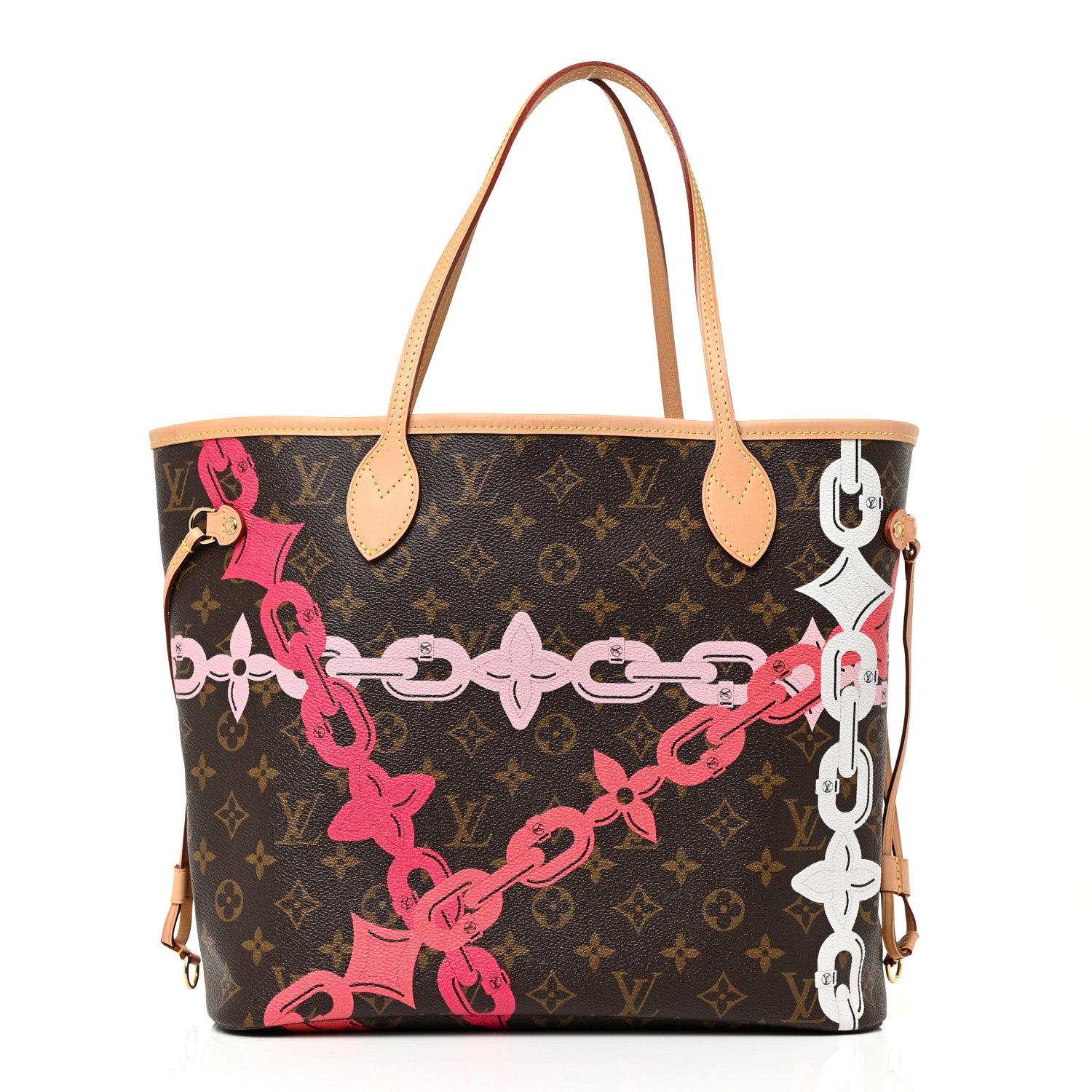Louis Vuitton Monogram Bay Neverfull MM Rose Ballerine Poppy 3 of 10