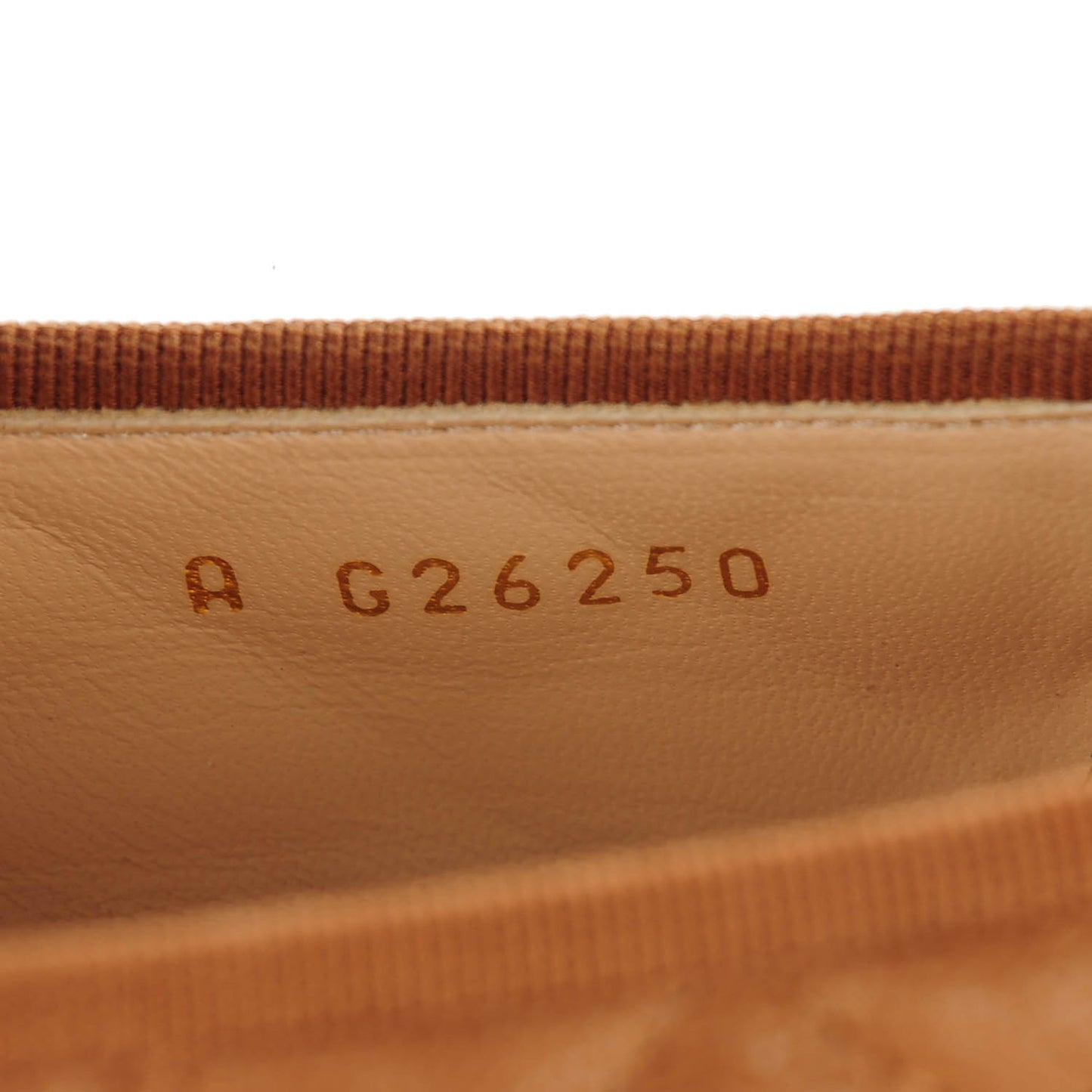Aged Calfskin Quilted CC Cap Toe Ballerina Flats 42 Light Brown