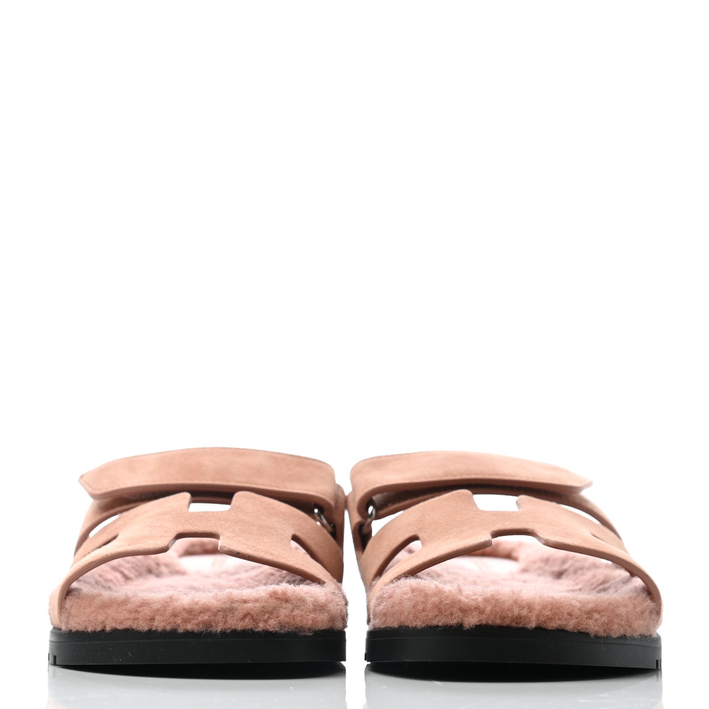 Suede Goatskin Woolskin Womens Chypre Sandals 36 Rose Aube