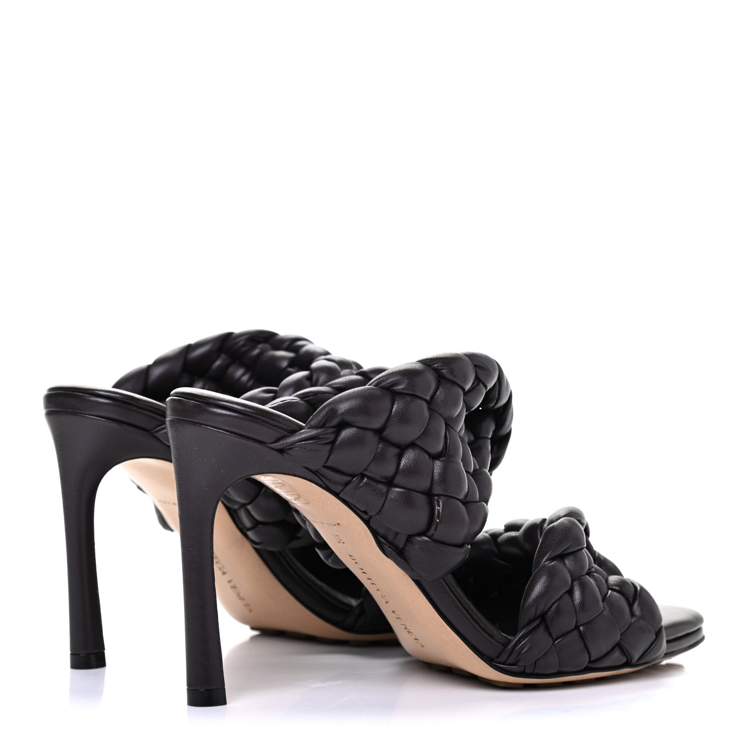 Bottega Veneta Nappa Twisted Padded Intrecciato Curve Slide Sandals 37 Fondant 4 of 10