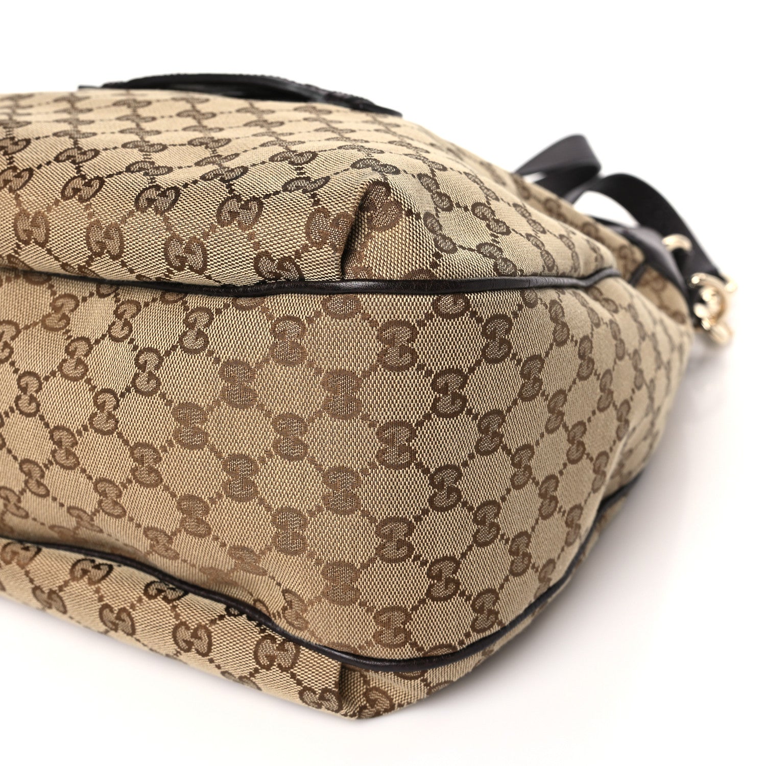 Gucci Monogram Web Medium Dressage Hobo Dark Brown 9 of 9