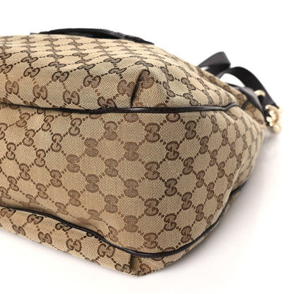 Gucci Monogram Web Medium Dressage Hobo Dark Brown 9 of 9