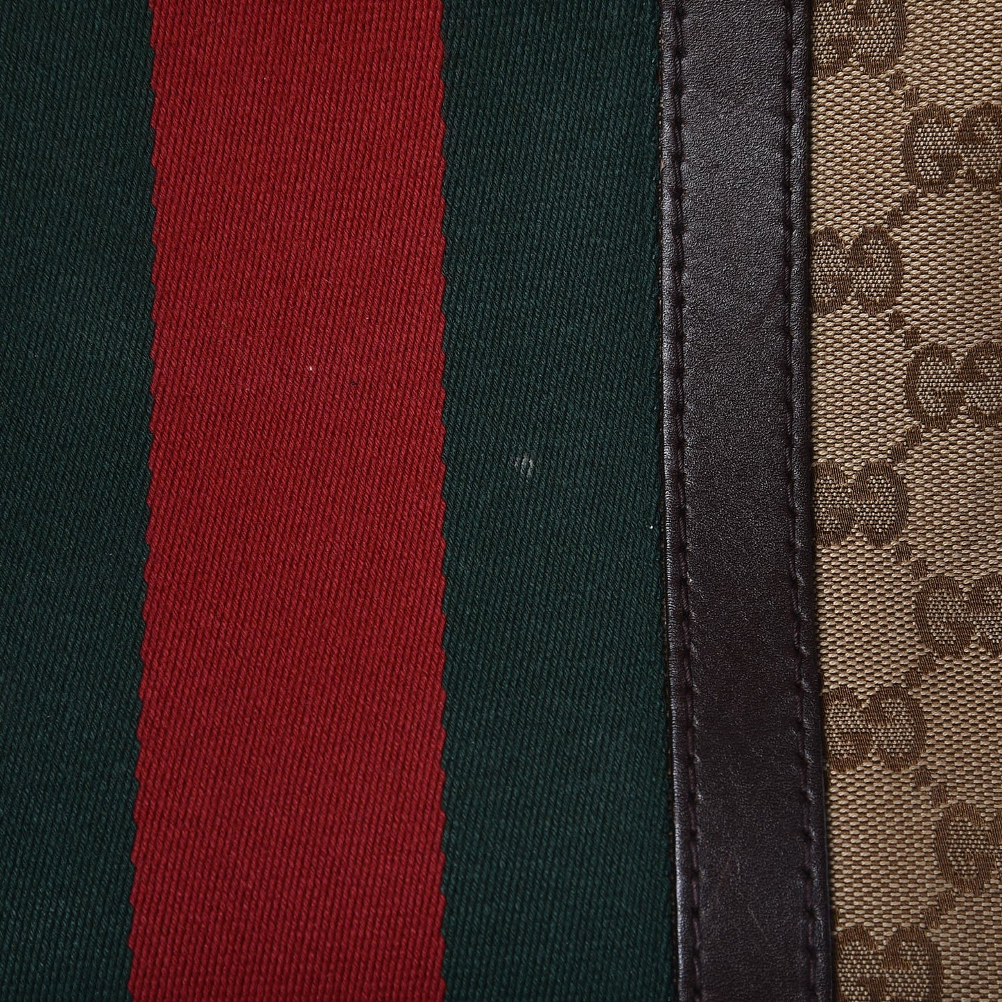 Monogram Vintage Web Medium Boston Dark Brown