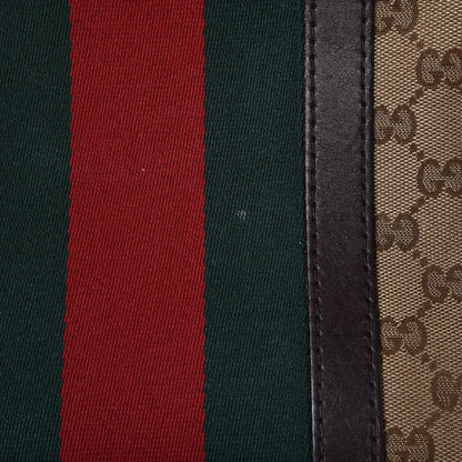 Gucci Monogram Vintage Web Medium Boston Dark Brown 18 of 28
