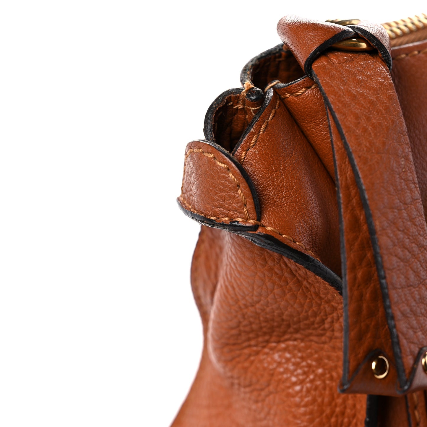 Calfskin Medium Marcie Satchel Tan