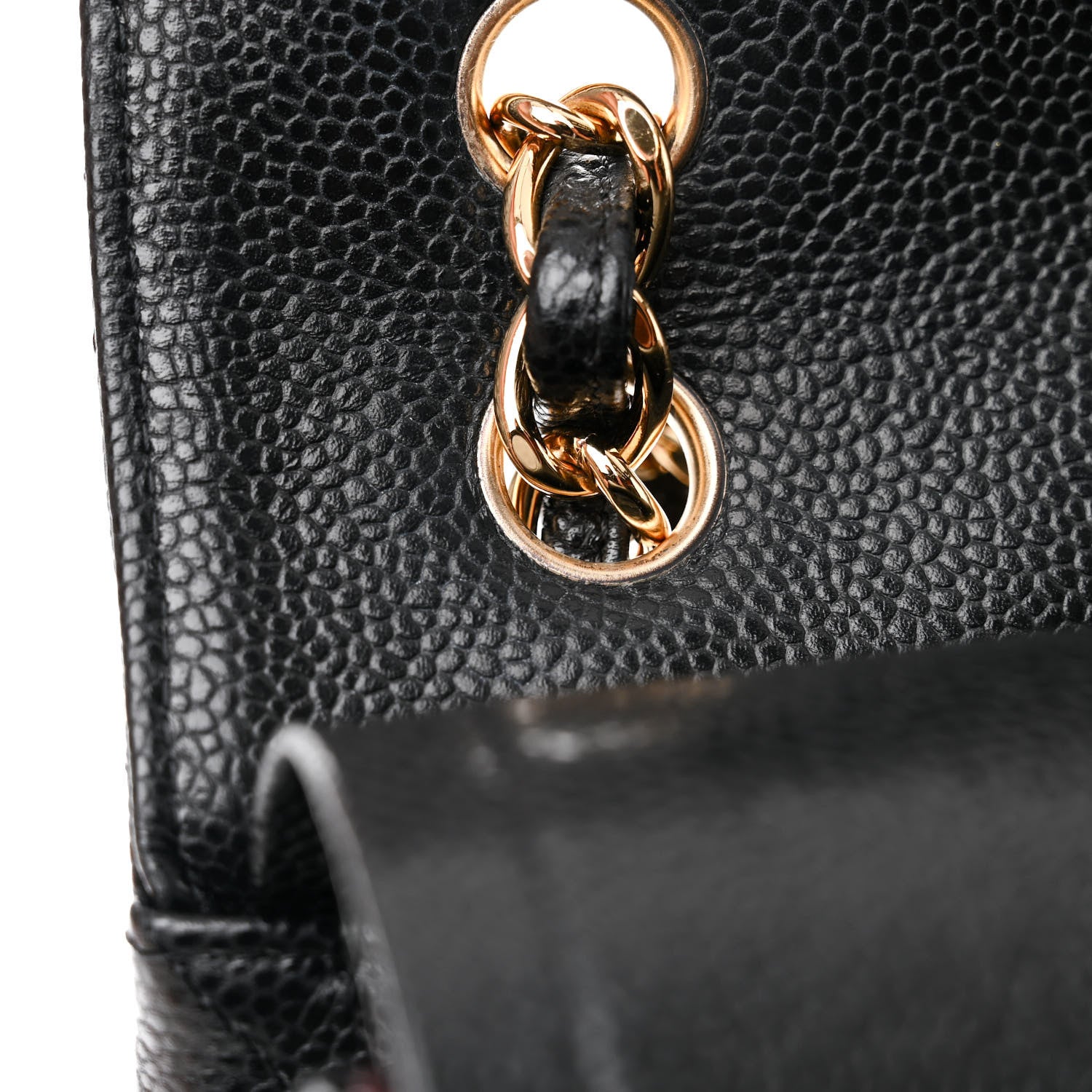 Chanel Caviar Quilted Jumbo Double Flap Black 14 of 16