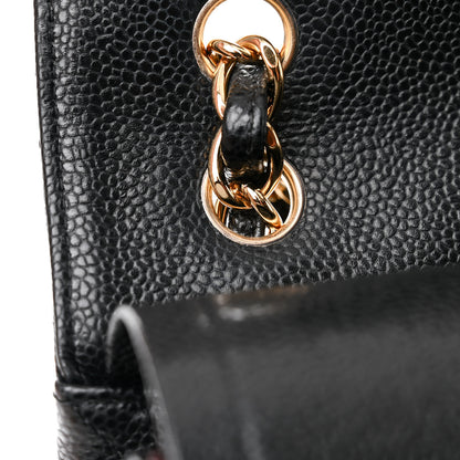 Chanel Caviar Quilted Jumbo Double Flap Black 14 of 16