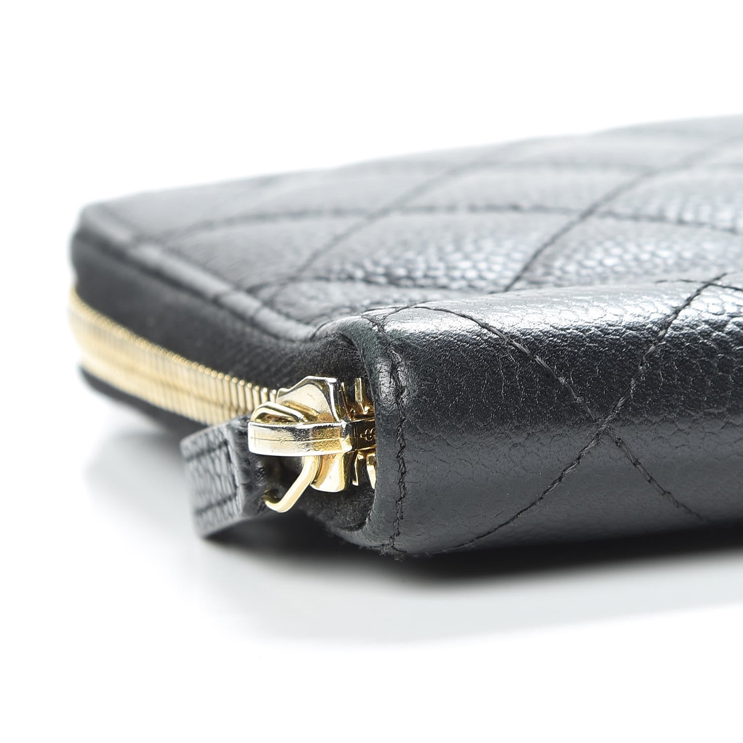 Chanel Caviar Quilted Large Zip Around Organizer Wallet Black 10 of 14