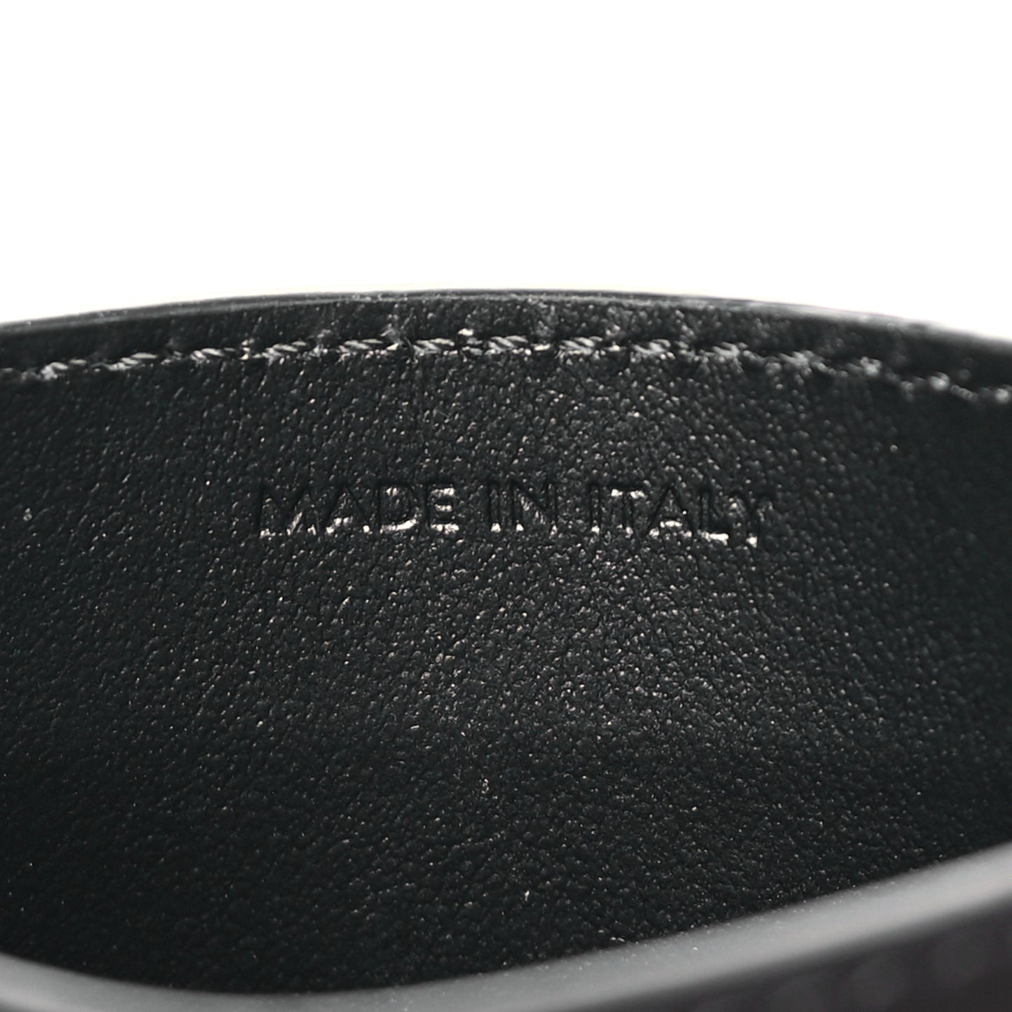 Triomphe Canvas Card Holder Black