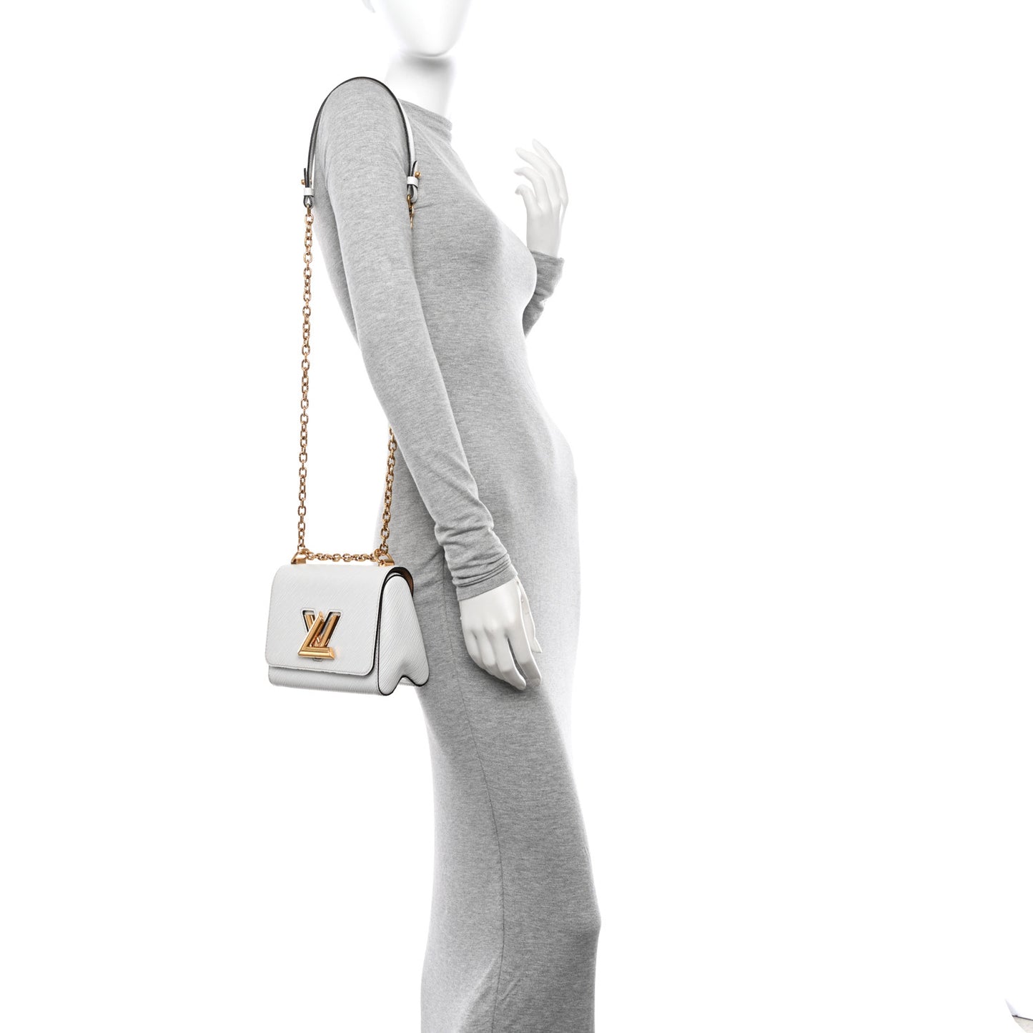 Epi Twist Shoulder Bag PM White