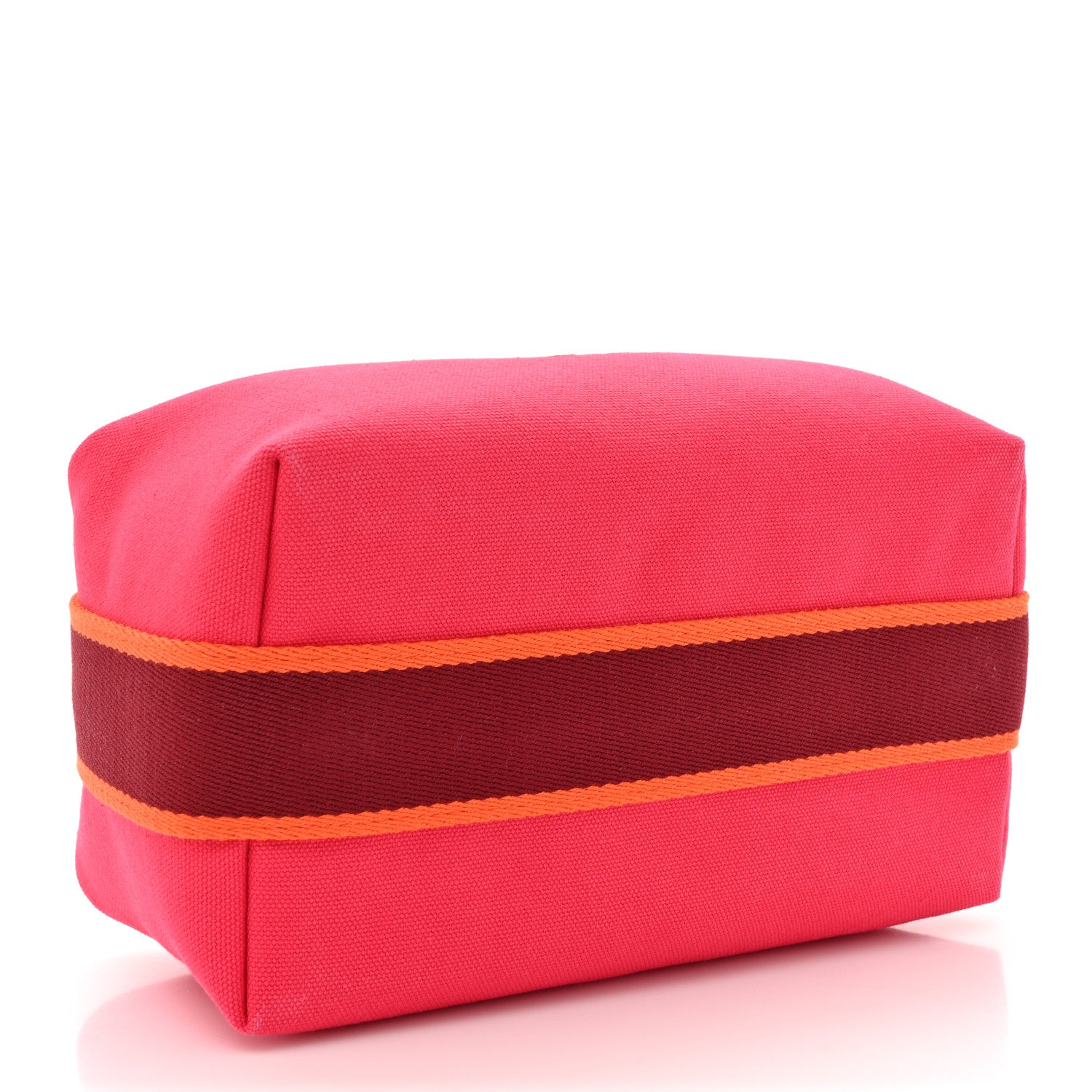 Hermes Canvas Small Bride-A-Brac Pouch Hibiscus 4 of 9